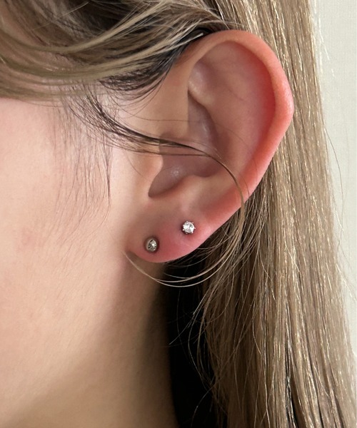サージカル]キュービック太陽 (2size/2color) 16G ボディピアス