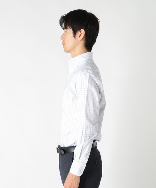 CROWDED CLOSET(クラウデッドクローゼット)の「コットングラフチェックストレッチシャツ(シャツ/ブラウス・メンズ・ブラック/ホワイト・02/03)」の7枚目の写真