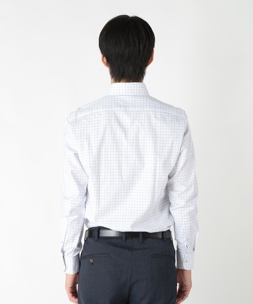 CROWDED CLOSET(クラウデッドクローゼット)の「コットングラフチェックストレッチシャツ(シャツ/ブラウス・メンズ・ブラック/ホワイト・02/03)」の8枚目の写真