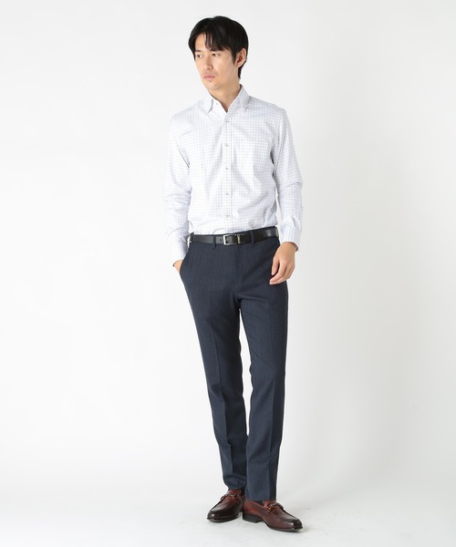 CROWDED CLOSET(クラウデッドクローゼット)の「コットングラフチェックストレッチシャツ(シャツ/ブラウス・メンズ・ブラック/ホワイト・02/03)」の5枚目の写真