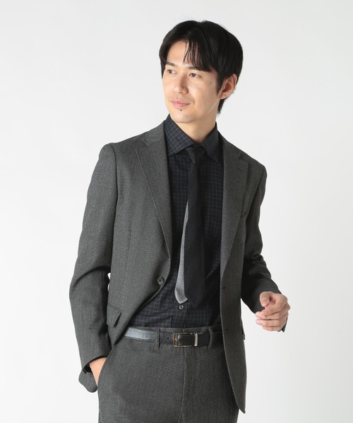 CROWDED CLOSET(クラウデッドクローゼット)の「コットングラフチェックストレッチシャツ(シャツ/ブラウス・メンズ・ブラック/ホワイト・02/03)」の16枚目の写真