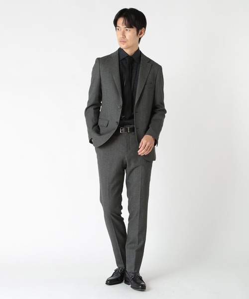 CROWDED CLOSET(クラウデッドクローゼット)の「コットングラフチェックストレッチシャツ(シャツ/ブラウス・メンズ・ブラック/ホワイト・02/03)」の18枚目の写真