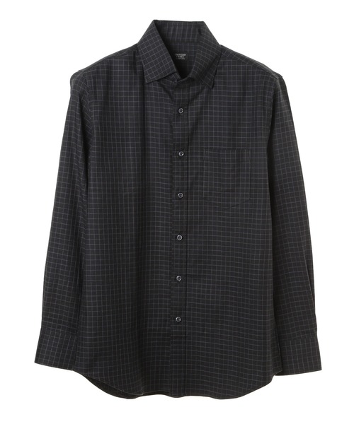 CROWDED CLOSET(クラウデッドクローゼット)の「コットングラフチェックストレッチシャツ(シャツ/ブラウス・メンズ・ブラック/ホワイト・02/03)」の4枚目の写真