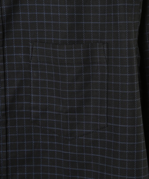 CROWDED CLOSET(クラウデッドクローゼット)の「コットングラフチェックストレッチシャツ(シャツ/ブラウス・メンズ・ブラック/ホワイト・02/03)」の11枚目の写真