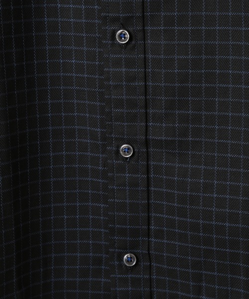 CROWDED CLOSET(クラウデッドクローゼット)の「コットングラフチェックストレッチシャツ(シャツ/ブラウス・メンズ・ブラック/ホワイト・02/03)」の13枚目の写真