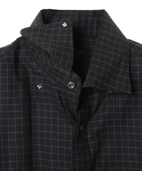 CROWDED CLOSET(クラウデッドクローゼット)の「コットングラフチェックストレッチシャツ(シャツ/ブラウス・メンズ・ブラック/ホワイト・02/03)」の10枚目の写真