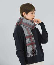 URBAN RESEARCH ROSSO WOMEN | カシミヤチェックマフラー(マフラー)