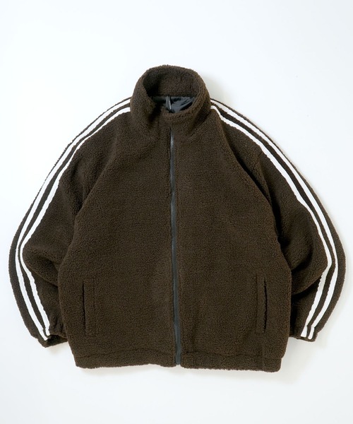 Anytime Songs（エニータイムソングス）の「sheep boa track jacket/シープボア トラックジャケット（ブルゾン・メンズ・ブラウン/オフホワイト/ブラック・XL/L/M）」の8枚目の写真
