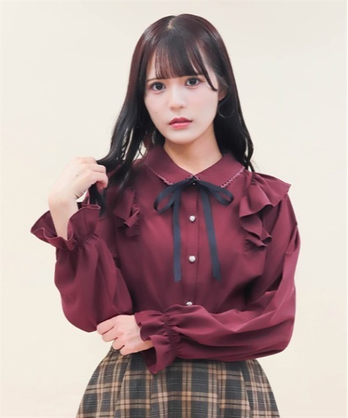 axes femme POETIQUE（アクシーズファムポエティック）の「リボン付 