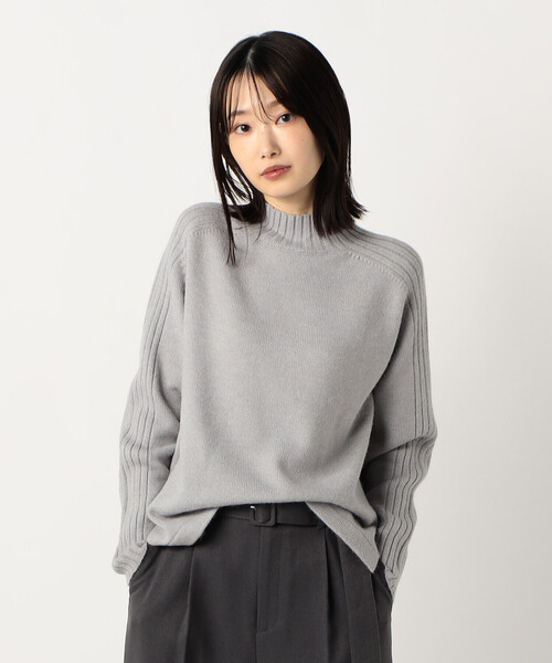 COMME CA ISM（コムサイズム）の「【ウォッシャブル】日本の色　ハイネックニット（ニット/セーター・レディース・オフホワイト/グレー/ブラック/イエロー×グリーン/サックスブルー・MEDIUM/LARGE）」の18枚目の写真