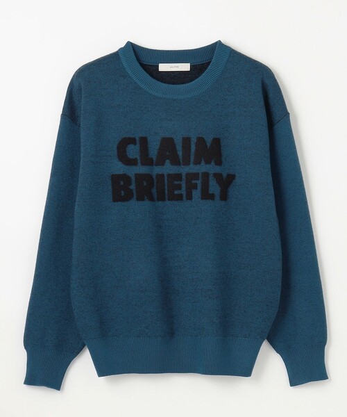 セール】スウェットライクフェザーロゴニット（ニット/セーター）｜ANY