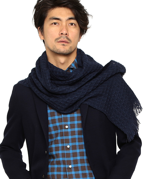 COLOMBO 上質カシミヤ マフラー タータンチェック カシミヤ