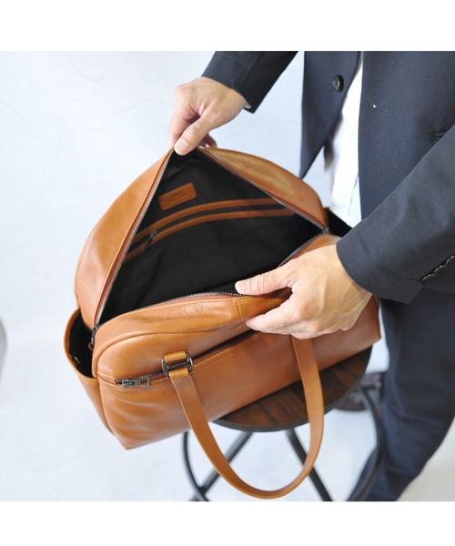 SEEKER（シーカー）の「【NOBLE】オイルレザー デイリーボストンバッグ SKB-NB02（ボストンバッグ・メンズ・ネイビー/ブラック/ワイン/キャメル/グリーン・FREE）」の6枚目の写真