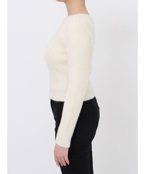 MURUA(ムルーア)の「シャギーアシメクロスニット(ニット/セーター・レディース・アイボリー/グレー/レッド/ブルー・FREE)」の12枚目の写真