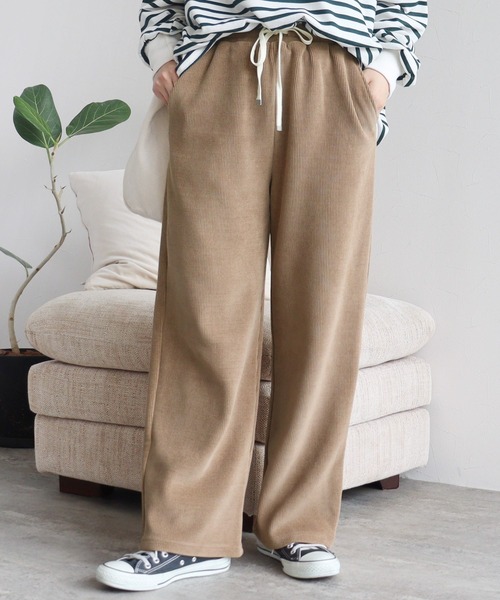 reca（レカ）の「コーデュロイ裏フリースイージーパンツ（その他パンツ・レディース・アイボリー/ブラック/モカ/ブラウン・M/L）」の19枚目の写真