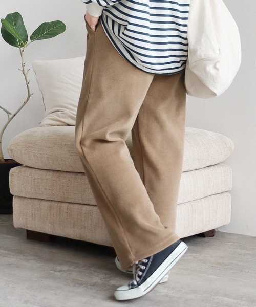 reca（レカ）の「コーデュロイ裏フリースイージーパンツ（その他パンツ・レディース・アイボリー/ブラック/モカ/ブラウン・M/L）」の20枚目の写真