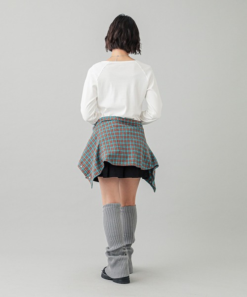 X-girl（エックスガール）の「2WAY LOOSE SOCKS（レッグウォーマー・レディース・ブラック/グレー・ONE SIZE）」の17枚目の写真