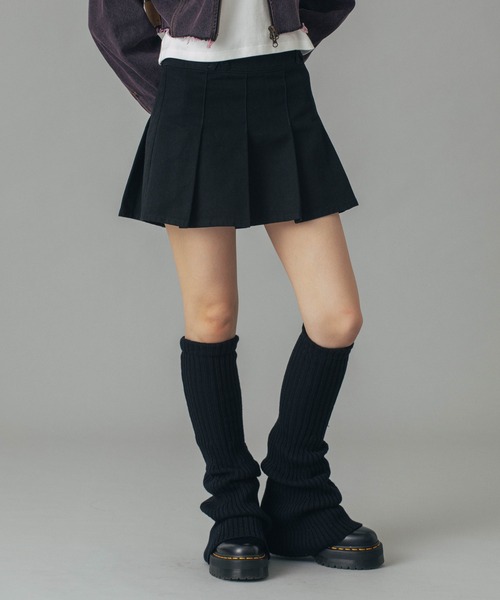 X-girl（エックスガール）の「2WAY LOOSE SOCKS（レッグウォーマー・レディース・ブラック/グレー・ONE SIZE）」の7枚目の写真