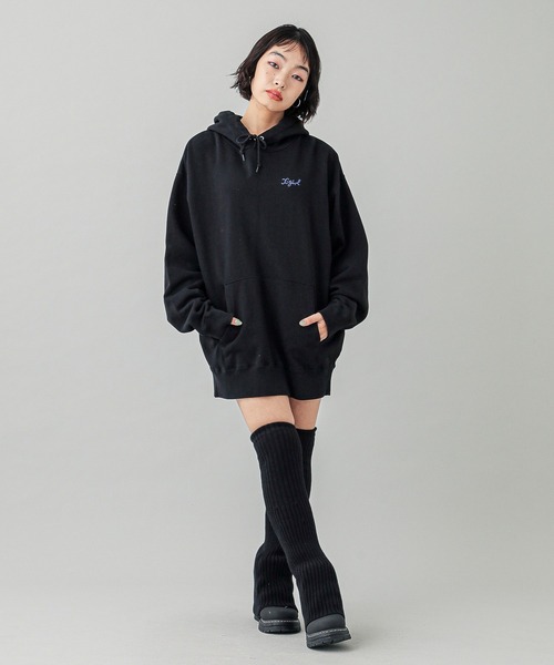 X-girl（エックスガール）の「2WAY LOOSE SOCKS（レッグウォーマー・レディース・ブラック/グレー・ONE SIZE）」の19枚目の写真