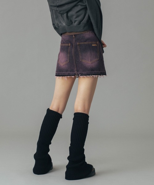 X-girl（エックスガール）の「2WAY LOOSE SOCKS（レッグウォーマー・レディース・ブラック/グレー・ONE SIZE）」の9枚目の写真