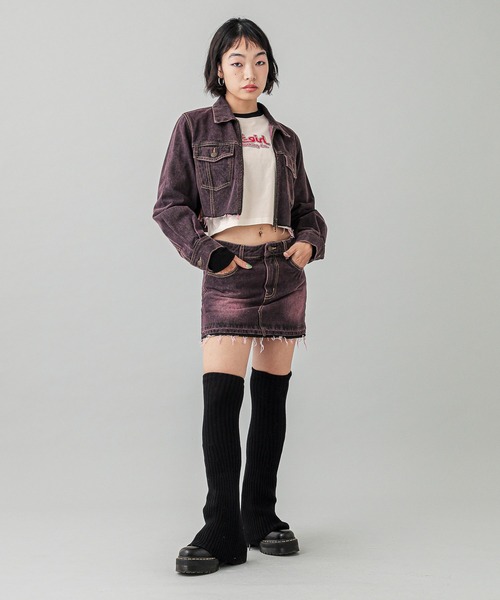 X-girl（エックスガール）の「2WAY LOOSE SOCKS（レッグウォーマー・レディース・ブラック/グレー・ONE SIZE）」の22枚目の写真