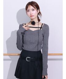 EATME | ベルテッドリブTOP(Tシャツ/カットソー)