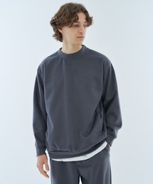 ESTNATION（エストネーション）の「ESTNATION / ブラッシュドダブルフェイスモックネックカットソー（スウェット）」