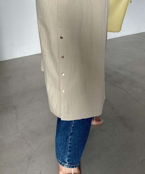 Doux archives（ドゥアルシーヴ）の「【名品】バックギャザーロングMA-1（その他アウター・レディース・グレイッシュベージュ/カーキ/モカ/ブラック/ブルー/ブラウン・FREE）」の21枚目の写真