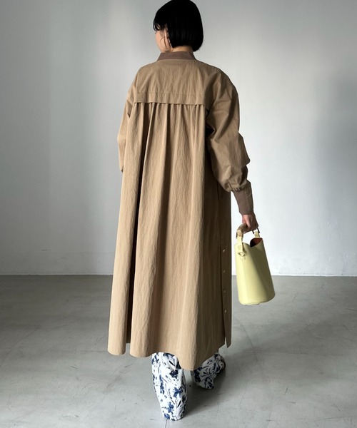 セール】【名品】バックギャザーロングMA-1（その他アウター）｜DOUX