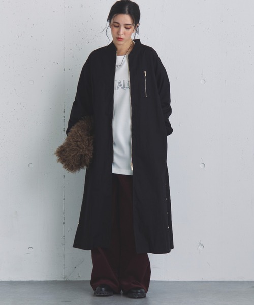 名品】バックギャザーロングMA-1（その他アウター）｜DOUX