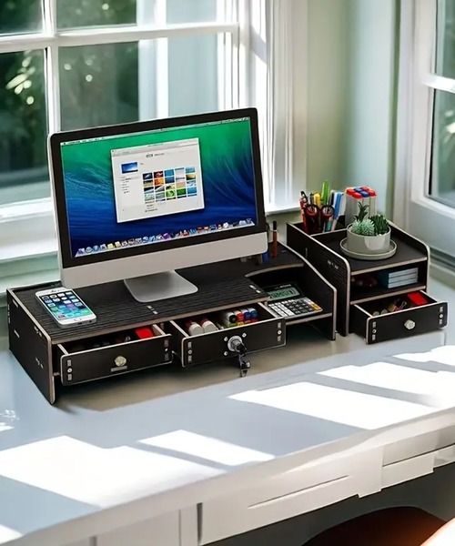 【セール】3-11E35 マルチ デスク用 鍵付き モニター 作業台（インテリア雑貨）｜CALIFORNIA OUTFITTERS（カリフォルニア アウトフィッターズ） 5,721円