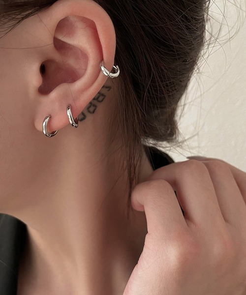NO WAY（ノーウェイ）の「/Bz/シンプルフープリングピアス/ペア(RZ)（ピアス（両耳用）・レディース・ゴールド/シルバー・SMALL/MEDIUM）」の10枚目の写真