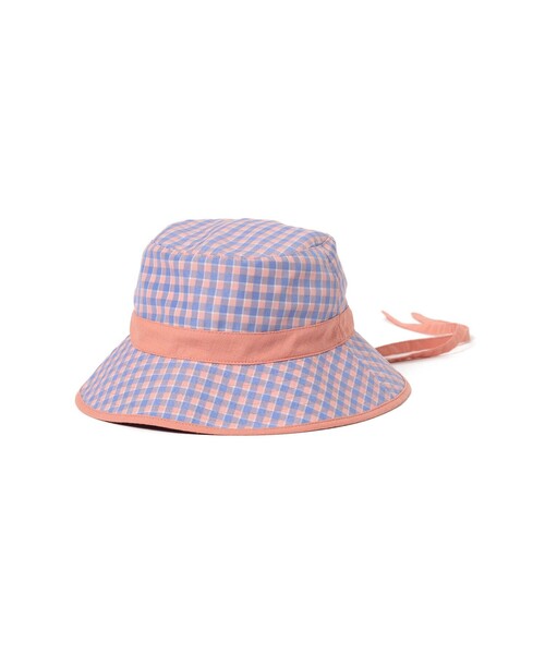 B:MING by BEAMS(ビーミングバイビームス)の「B:MING by BEAMS / チェック ハット 2025SS(ハット・キッズ・ネイビー/ピンク・ONE SIZE)」の5枚目の写真