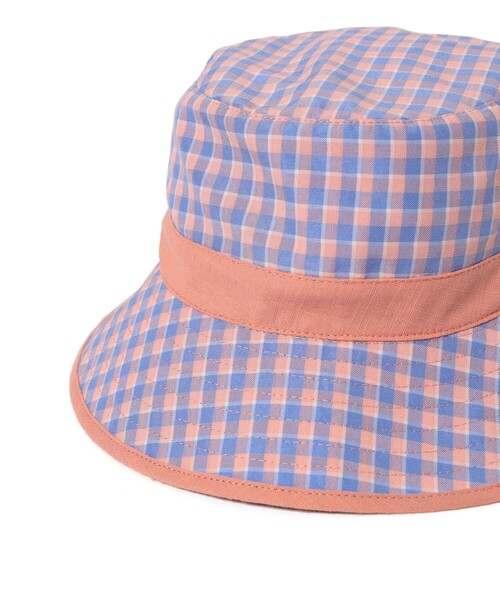 B:MING by BEAMS(ビーミングバイビームス)の「B:MING by BEAMS / チェック ハット 2025SS(ハット・キッズ・ネイビー/ピンク・ONE SIZE)」の8枚目の写真