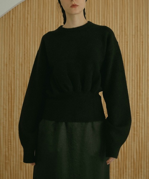 MANOF(マノフ)の「CHUNKY KNIT TOPS(ニット/セーター・レディース・オレンジ/ミント/ブラック・FREE)」の4枚目の写真