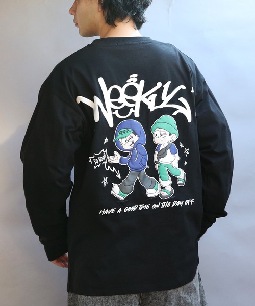 ８(eight)（エイト）の「グラフィック発砲プリントロンT（Tシャツ/カットソー・メンズ・ホワイト系その他/ホワイト系その他3/ブラック系その他/ブラック系その他2/ホワイト系その他2/ブラック系その他3・MEDIUM/LARGE）」の5枚目の写真