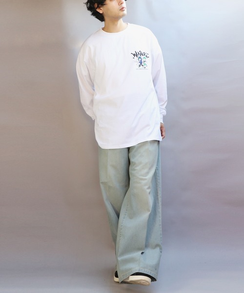 ８(eight)（エイト）の「グラフィック発砲プリントロンT（Tシャツ/カットソー・メンズ・ホワイト系その他/ホワイト系その他3/ブラック系その他/ブラック系その他2/ホワイト系その他2/ブラック系その他3・MEDIUM/LARGE）」の13枚目の写真