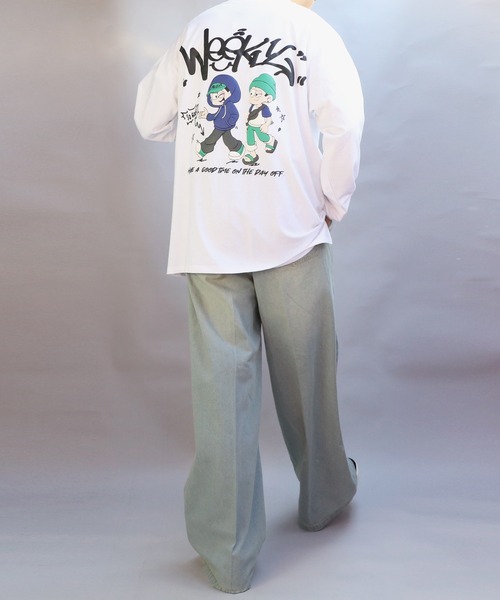 ８(eight)（エイト）の「グラフィック発砲プリントロンT（Tシャツ/カットソー・メンズ・ホワイト系その他/ホワイト系その他3/ブラック系その他/ブラック系その他2/ホワイト系その他2/ブラック系その他3・MEDIUM/LARGE）」の15枚目の写真