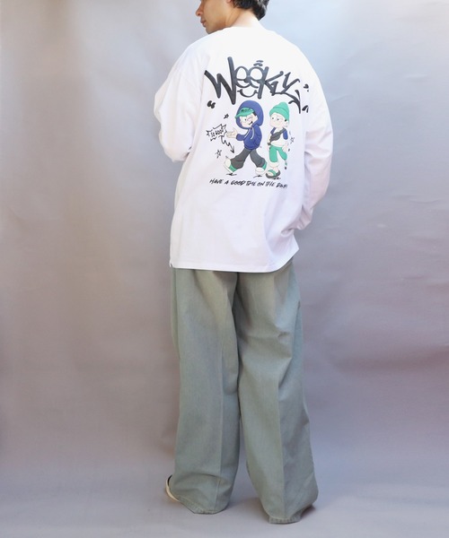 ８(eight)（エイト）の「グラフィック発砲プリントロンT（Tシャツ/カットソー・メンズ・ホワイト系その他/ホワイト系その他3/ブラック系その他/ブラック系その他2/ホワイト系その他2/ブラック系その他3・MEDIUM/LARGE）」の16枚目の写真