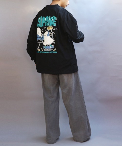 ８(eight)（エイト）の「グラフィック発砲プリントロンT（Tシャツ/カットソー・メンズ・ホワイト系その他/ホワイト系その他3/ブラック系その他/ブラック系その他2/ホワイト系その他2/ブラック系その他3・MEDIUM/LARGE）」の18枚目の写真