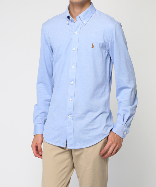 POLO RALPH LAUREN（ポロ ラルフ ローレン）の「スリムフィット コットン オックスフォード シャツ（シャツ/ブラウス・メンズ・ホワイト/ブルー・XX-LARGE/X-LARGE/MEDIUM/LARGE/SMALL/X-SMALL）」の6枚目の写真