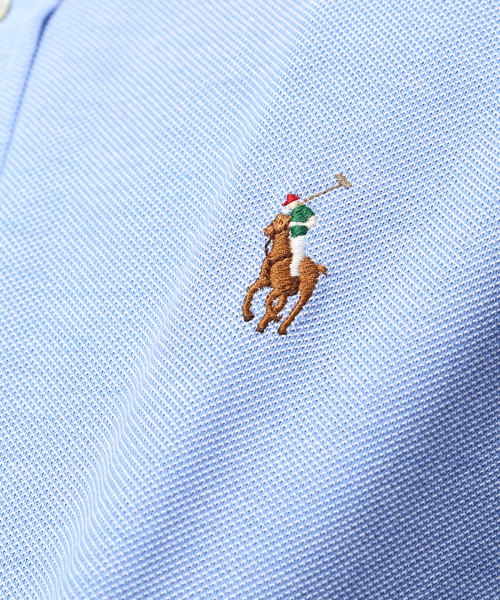 POLO RALPH LAUREN（ポロ ラルフ ローレン）の「スリムフィット コットン オックスフォード シャツ（シャツ/ブラウス・メンズ・ホワイト/ブルー・XX-LARGE/X-LARGE/MEDIUM/LARGE/SMALL/X-SMALL）」の10枚目の写真