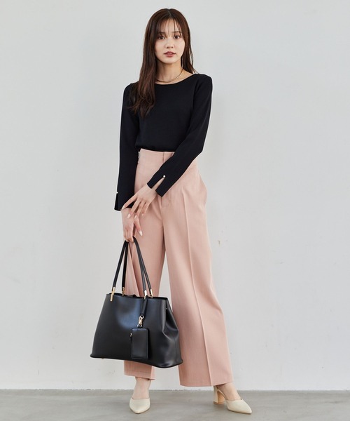 スデスリットパールボートネックニット291777（ニット/セーター）｜Andemiu（アンデミュウ）