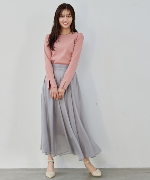 スデスリットパールボートネックニット291777（ニット/セーター）｜Andemiu（アンデミュウ）