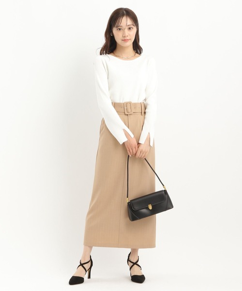 スデスリットパールボートネックニット291777（ニット/セーター）｜Andemiu（アンデミュウ）