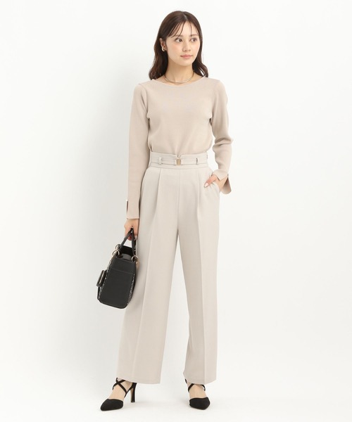 スデスリットパールボートネックニット291777（ニット/セーター）｜Andemiu（アンデミュウ）