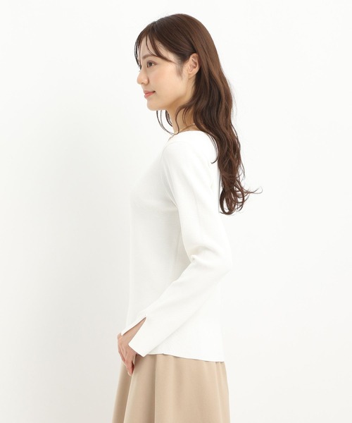 スデスリットパールボートネックニット291777（ニット/セーター）｜Andemiu（アンデミュウ）