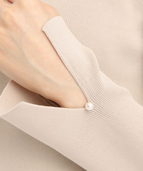 スデスリットパールボートネックニット291777（ニット/セーター）｜Andemiu（アンデミュウ）