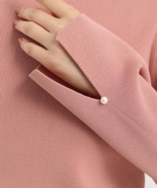 スデスリットパールボートネックニット291777（ニット/セーター）｜Andemiu（アンデミュウ）