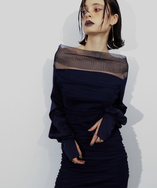 andequal Andequal アンドコール シアードッキングミニワンピース セール】シアードッキングミニワンピース（ワンピース）｜WONEM